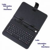 Capa Case Tablet 8 Polegadas Em Couro Com Teclado + Caneta