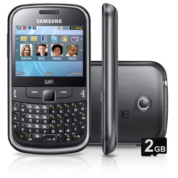 Ch@t 335 Qwerty,Wi-Fi,Câmera 2MP,Bluetooth, MP3, Rádio FM