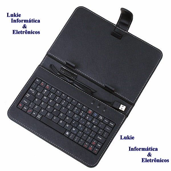 Capa Case Tablet 10 Polegadas Em Couro Com Teclado + Caneta